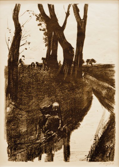 By the Brook by Lesser Ury